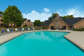 Gorgeous pool view